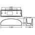 19723 by TRUCK-LITE - 19 Series Marker Light Mounting Bracket - For 19 Series Rectangular Shape Lights, 2 Screw Bracket Mount, Gray Polycarbonate