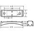 19750 by TRUCK-LITE - 19 Series Marker Light Mounting Bracket - For 19 Series Rectangular Shape Lights, 2 Screw Bracket Mount, Gray Polycarbonate
