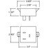 250 by TRUCK-LITE - Signal-Stat Flasher Module - 10 Light Electro-Mechanical, Plastic, 60-90fpm, 2 Spade Terminal/Ring Terminal, 12V