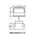 26380 by TRUCK-LITE - 26 Series License Plate Light Bracket - For Square Shape Lights, Gray Polycarbonate, Hood