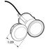 33050R by TRUCK-LITE - 33 Series Marker Clearance Light - LED, Hardwired Lamp Connection, 12v