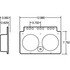 40725 by TRUCK-LITE - 40 Series Brake / Tail Light Bracket - 9 Screw Bracket Mount, For Round Shape Lights, Gray Metal, 4 in Diameter Lights