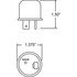 552 by TRUCK-LITE - Signal-Stat Flasher Module - Aluminum, 60-120fpm, 2 Blade Terminals, 12V