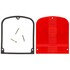 8923 by TRUCK-LITE - Signal-Stat Turn Signal Light Lens - Rectangular, Red, Acrylic, For Signal Lights, 3 Screw