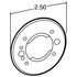10400 by TRUCK-LITE - 10 Series Round Shape Lights Mounting Bracket - 2.5" in Diameter Lights, Silver Stainless Steel, 2 Screw PL-10, Stripped End/Ring Terminal, Kit