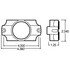 30407 by TRUCK-LITE - 30 Series Marker Light Mounting Bracket - For 30 Series Round Shape Lights, 2 Screw Bracket Mount, Gray Polycarbonate