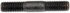 610-0383.25 by DORMAN - 1/2-13 Double Ended Stud 1/2 In. - Knurl, 3 In. Length