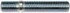 610-0461.10 by DORMAN - 3/4-10 Double Ended Stud 0.75 In. - Knurl, 4 In. Length