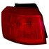 335-1951L-AS by DEPO - Tail Light, LH, Outer, Body Mounted, Chrome Housing, Red Lens, without Chrome Trim