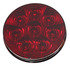 T46RR0T1 by TECNIQ - Stop/Turn/Tail Light, 4" Round, Hi Visibility, Red Lens, Grommet Mount, Tri-Pole, T46 Series