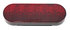 T66RR0A1 by TECNIQ - Stop/Turn/Tail Light, 6" Oval, 6 LED, Grommet Mount, Red Lens, Amp Connector, T66 Series