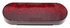 T66RR0T1 by TECNIQ - Stop/Turn/Tail Light, 6" Oval, 6 LED, Grommet Mount, Red Lens, Tri-Pole, T66 Series