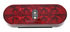 T70RW0A1 by TECNIQ - Stop/Turn/Tail/Reverse Light, 6" Oval, Red Lens, Grommet Mount, Amp Connector, T70 Series