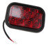 T71RR0A1 by TECNIQ - Stop/Turn/Tail Light, 4" Rectangular, 8 LED, Grommet Mount, Red Lens, Amp Connector, T71 Series
