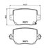 355041041 by HELLA - Disc Brake Pad Set