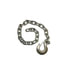 CCG703TSC by QUALITY CHAIN - 3/8" x 36'' G70 Trailer Safety Chain, with Clevis Slip Hook, Yellow Zinc