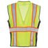 65099 by JJ KELLER - SAFEGEAR™ Hi-Vis Type R Class 2 HD Safety Vest - XL, Lime Green, Zipper Closure with Vertical Reflective Tape