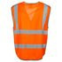 65128 by JJ KELLER - SAFEGEAR™ Hi-Vis 9 Pocket Vest Type R Class 2 - X-Large, Orange