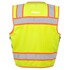 67503 by JJ KELLER - SAFEGEAR™ Black Bottom Safety Vest Type R Class 2 - 6XL/7XL, Zipper Closure