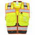 67503 by JJ KELLER - SAFEGEAR™ Black Bottom Safety Vest Type R Class 2 - 6XL/7XL, Zipper Closure