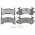 Performance Friction PGD154C Disc Brake Pad Set - Front, Carbon Metallic, Severe Duty