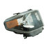 TY1240-B101R by EAGLE EYE - Headlight - RH, Assembly, Black Housing, Clear Lens, with Black Bezel, without LED DRL