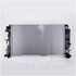 13318 by TYC - Radiator Assembly - 1 Row, Aluminum, Crossflow, 16.06x26.77 in. Core, Plate Oil Cooler