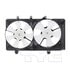TYC 620820 Dual Radiator and Condenser Fan Assembly Cooling Fan Assembly