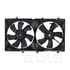 TYC 620930 Dual Radiator and Condenser Fan Assembly Cooling Fan Assembly