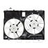 TYC 622190 Dual Radiator and Condenser Fan Assembly Cooling Fan Assembly