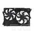 TYC 622780 Dual Radiator and Condenser Fan Assembly Cooling Fan Assembly