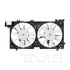 TYC 623480 Dual Radiator and Condenser Fan Assembly Cooling Fan Assembly