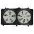TYC 623660 Dual Radiator and Condenser Fan Assembly Cooling Fan Assembly