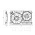 623540 by TYC - Cooling Fan Assembly
