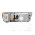12-5058-01 by TYC - Turn Signal/Parking Light - Front, LH, Lens and Housing, Halogen, Chrome Housing, Amber/Clear Lens