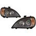 HDL00039 by FREIGHTLINER - Headlight Set - Black, For 1996-2015 Freightliner Columbia