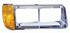 HDL00021 by FREIGHTLINER - Headlight Bezel - Right Hand, For 1989-2002 Freightliner Conventional Series