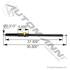 A99609 by AUTOMANN - Hood Lift Support - 30.5" Extended Length, Fits Kenworth T680 & Peterbilt 579