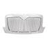 HDG010044 by NAVISTAR - This is a grille for a 2001 - 2015 Durastar 4100, 4200, 4300, 4400 series with a chrome finish and a bug screen.