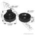 Automann M20378 Transmission Mount Transmission Mount, Fits Peterbilt 335 / 337 / 379, Rubber