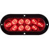 STL78RBP by PACCAR - Brake / Tail / Turn Signal Light - Red, 6", Oval, LED, Sealed, Surface Mount