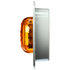10279Y by PACCAR - Marker Light - 10 Series, Yellow, Round, High Profile, LED, 8 Diodes, Gray Flange Mount, PL-10, 12V