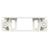 15728 by PACCAR - Marker Light Mounting Bracket - 2-Screw Surface Mount, White, ABS, For 15 Series Rectangular Light