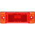 21002R by PACCAR - Marker Light - Super 21, 6 in. Red, Rectangular, Incandescent, 12V, Polycarbonate, Reflectorized