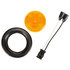 30050Y by PACCAR - Marker Light - 30 Series, Yellow, Round, LED, 2 Diodes, Black PVC Grommet Mount, Fit N' Forget, Female PL-10