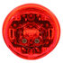 30285R by PACCAR - Marker Light - 30 Series, Red, Round, Low Profile, LED, 6 Diodes, Grommet Mount, PL-10, 12V