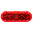 60050R by PACCAR - Brake / Tail / Turn Signal Light - 60 Series, Red, Oval, LED, 26 Diodes, Black Grommet Mount, Fit N' Forget, 12V