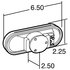 60202Y by PACCAR - Turn Signal / Parking Light - Super 60, Yellow, Oval, Incandescent, 1 Bulb, Grommet Mount, PL-3, 12V