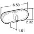 60360Y by PACCAR - Strobe Light - Super 60, Yellow, Oval, LED, 36 Diodes, Class II, Grommet Mount, Fit N' Forget, 12V