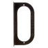 60720 by PACCAR - Marker Light Mounting Bracket - Black, Steel, 2-Screw Bracket Mount, For use in Oval Shape 60 Series Lights